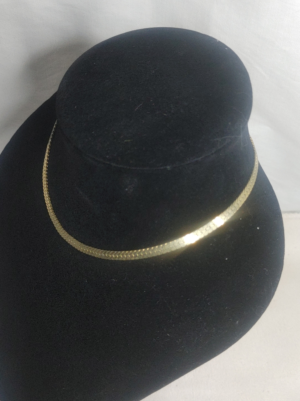 Trifari Gold-Tone Vintage 80s Braided Chain Necklace 15" - Picture 2 of 8